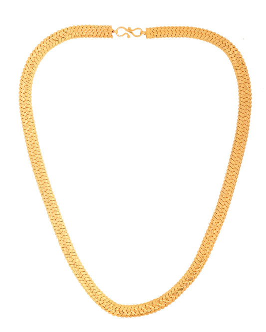 VOJ Gold Polished Minimal Chain For Men - Swadesiicart
