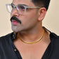 VOJ Gold Polished Stainless Steel Chain For Men - Swadesiicart