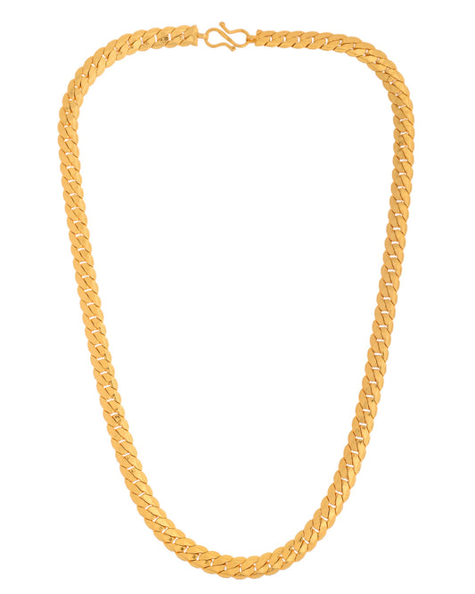 VOJ Gold Polished Stainless Steel Chain For Men - Swadesiicart