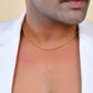 VOJ Gold Polished Twisted Stainless Steel Chain For Men - Swadesiicart
