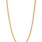 VOJ Gold Polished Twisted Stainless Steel Chain For Men - Swadesiicart