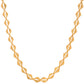 VOJ Gold Polished Geometrical Shaped Stainless Steel Chain For Women - Swadesiicart