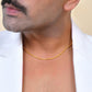 VOJ Men Gold Polished Twisted Stainless Steel Minimal Chain - Swadesiicart
