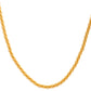 VOJ Men Gold Polished Twisted Stainless Steel Minimal Chain - Swadesiicart