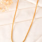 VOJ Men Gold Polished Twisted Stainless Steel Minimal Chain - Swadesiicart
