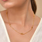VOJ Gold Polished Minimal Designer Chain For Women - Swadesiicart