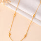 VOJ Gold Polished Minimal Designer Chain For Women - Swadesiicart