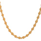 VOJ Gold Polished Oval Shaped Designer Chain For Women - Swadesiicart