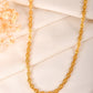VOJ Gold Polished Oval Shaped Designer Chain For Women - Swadesiicart