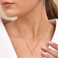 VOJ Rose Gold Polished Chain With Small Circular Pendant - Swadesiicart