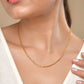 VOJ Women Gold Polished Stainless Steel Simple Chain - Swadesiicart
