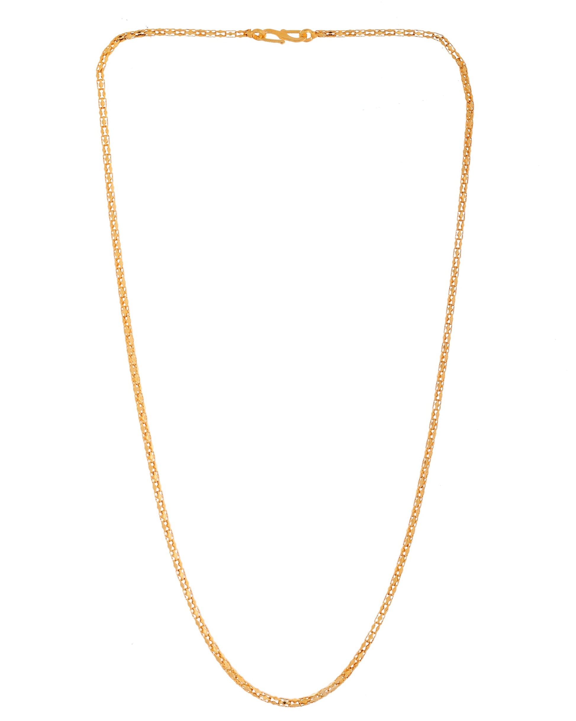 VOJ Women Gold Polished Stainless Steel Simple Chain - Swadesiicart