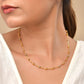 VOJ Stainless Steel Dual Toned Ball Chain For Women - Swadesiicart