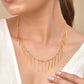 VOJ Women Gold Polished Statement Necklace - Swadesiicart