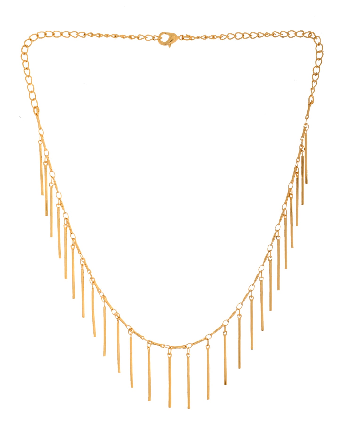 VOJ Women Gold Polished Statement Necklace - Swadesiicart