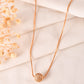 VOJ Gold Polished Women Stone Studded Designer Chain - Swadesiicart