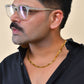 VOJ Stainless Steel Gold Polished Biscuit Shaped Classic Chain - Swadesiicart