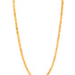 VOJ Stainless Steel Gold Polished Biscuit Shaped Classic Chain - Swadesiicart