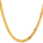 VOJ Stainless Steel Gold Polished Biscuit Shaped Classic Chain - Swadesiicart