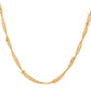 VOJ Women Stainless Steel Twisted Gold Polished Chain - Swadesiicart