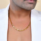 VOJ Men Designer Classic Gold Polished Chain - Swadesiicart