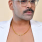 VOJ Men Designer Classic Gold Polished Chain - Swadesiicart