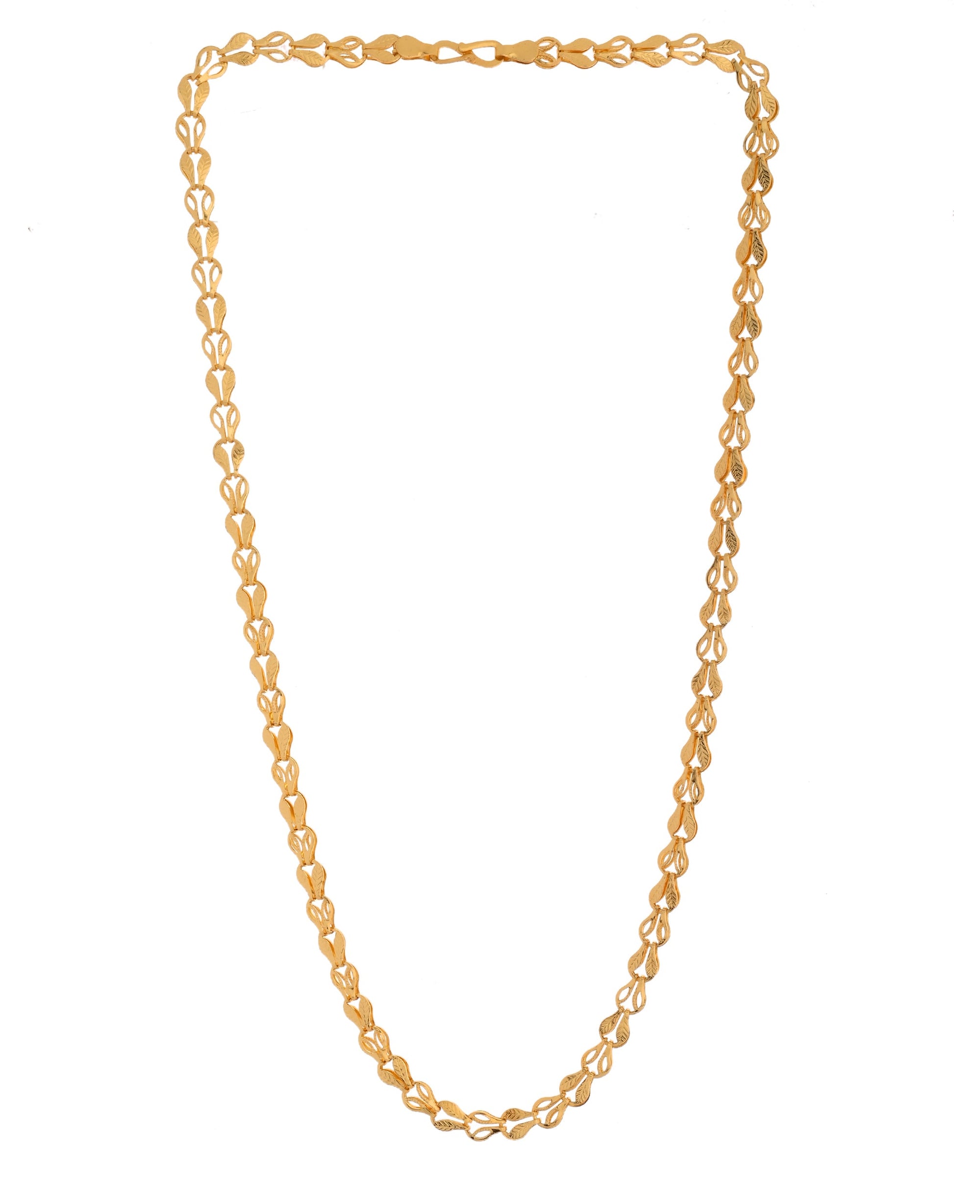 VOJ Men Designer Classic Gold Polished Chain - Swadesiicart