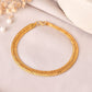 VOJ Men Stainless Steel Gold Polished Handcrafted Bracelet - Swadesiicart