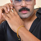 VOJ Men Gold Polished Stainless Steel Linked Bracelet - Swadesiicart