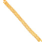 VOJ Gold Polished Handcrafted Stainless Steel Linked Bracelet For Men - Swadesiicart
