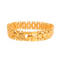 VOJ Gold Polished Handcrafted Stainless Steel Linked Bracelet For Men - Swadesiicart