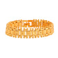 VOJ Gold Polished Handcrafted Stainless Steel Linked Bracelet For Men - Swadesiicart