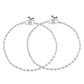 VOJ Set Of 2 Silver Plated Stone Studded Anklet - Swadesiicart