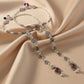VOJ Set Of 2 Silver-Plated Stainless Steel Floral Shape Anklet With Toe Ring - Swadesiicart