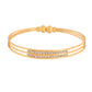 VOJ Set Of 2 Gold Polished Stone Studded Bangle - Swadesiicart
