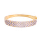 VOJ Women Gold Polished Cz Studded Kada Bracelet - Swadesiicart