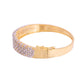 VOJ Women Gold Polished Cz Studded Kada Bracelet - Swadesiicart