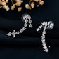 VOJ Silver Plated Cz Stone Studded Teardrop Shaped Ear Cuff Earrings - Swadesiicart