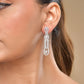 VOJ Silver Plated Ad Stone Studded Long Earrings - Swadesiicart