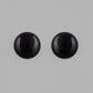 VOJ Black Circular Studs Earrings - Swadesiicart