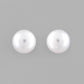 VOJ White Circular Studs Earrings - Swadesiicart