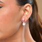 VOJ Silver Plated Red Stone Studded Studs Earrings - Swadesiicart