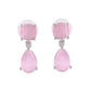 VOJ Silver Plated Red Stone Studded Studs Earrings - Swadesiicart