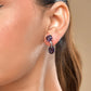 VOJ Silver Plated Purple Stone Studded Studs Earrings - Swadesiicart
