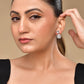 VOJ Silver Plated Stone Geometrical Shaped Earrings - Swadesiicart