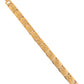 VOJ Men Gold Polished Designer Stainless Steel Bracelet - Swadesiicart