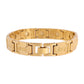 VOJ Men Gold Polished Designer Stainless Steel Bracelet - Swadesiicart
