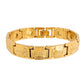VOJ Men Gold Polished Designer Stainless Steel Bracelet - Swadesiicart