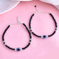 VOJ Set of 2 Silver Plated Beads Evil Eye Anklet - Swadesiicart