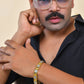 VOJ Men Dual Toned Stylish Stainless Steel Bracelet - Swadesiicart